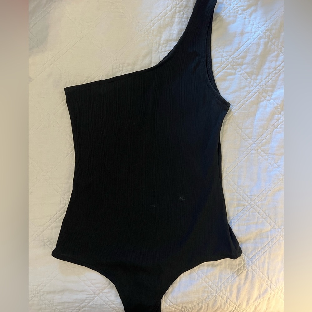 One shoulder body suit